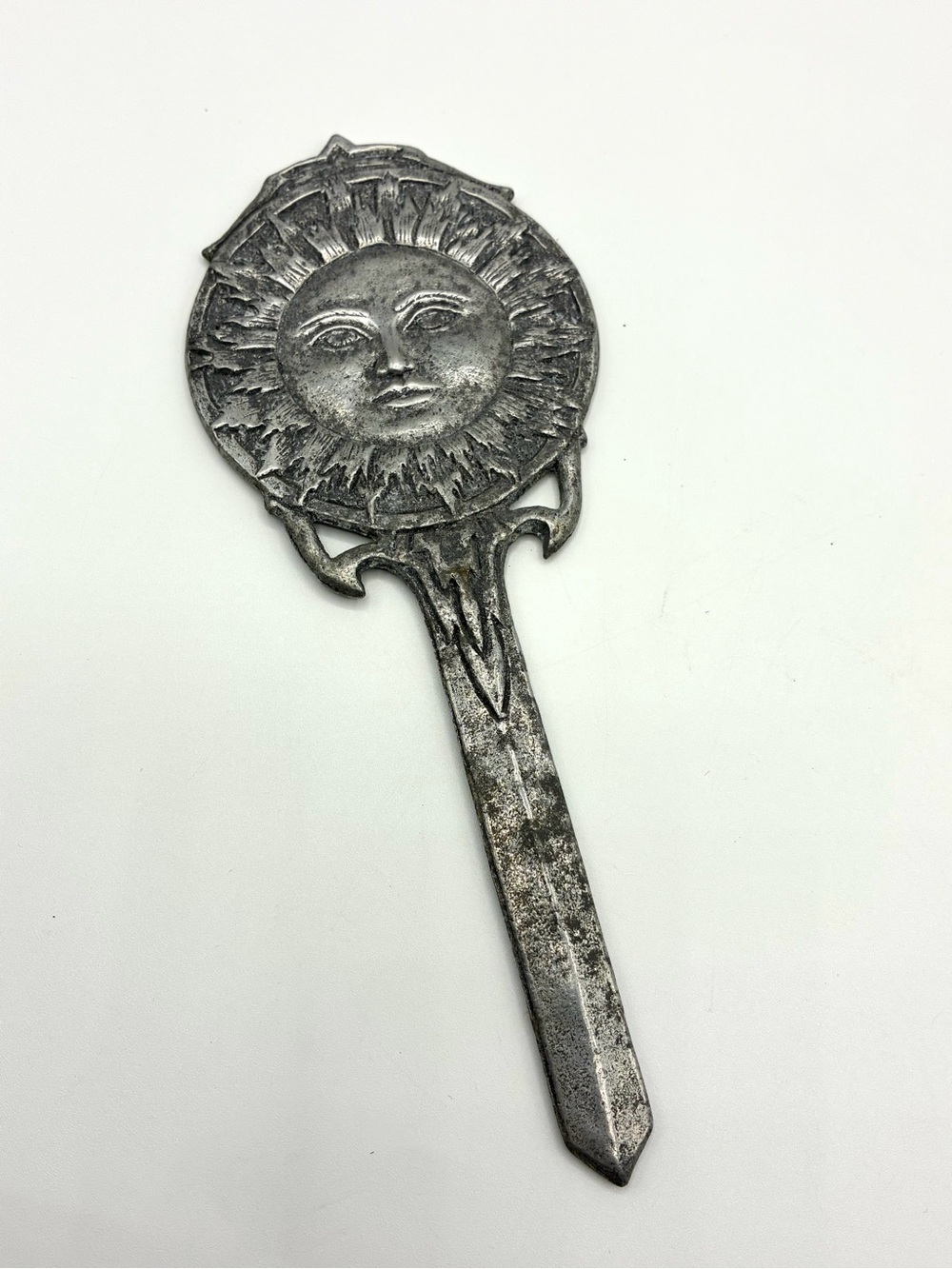 Vintage Celestial Sun Face Letter Opener Astrology Decor 7.5”